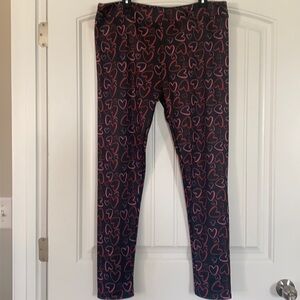 Serra Lounging pants Fur lined  heart print XL new from Nordstrom’s